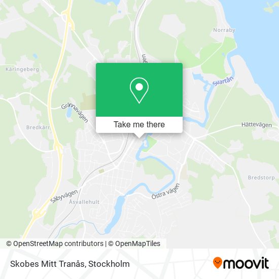 Skobes Mitt Tranås map