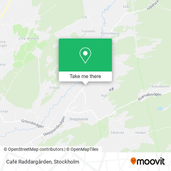 Café Raddargården map