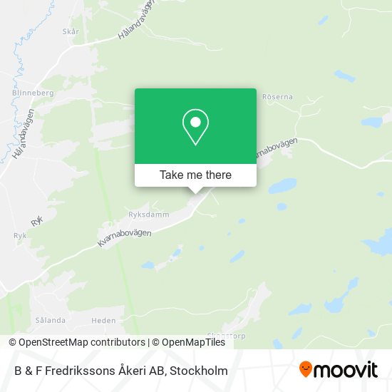 B & F Fredrikssons Åkeri AB map