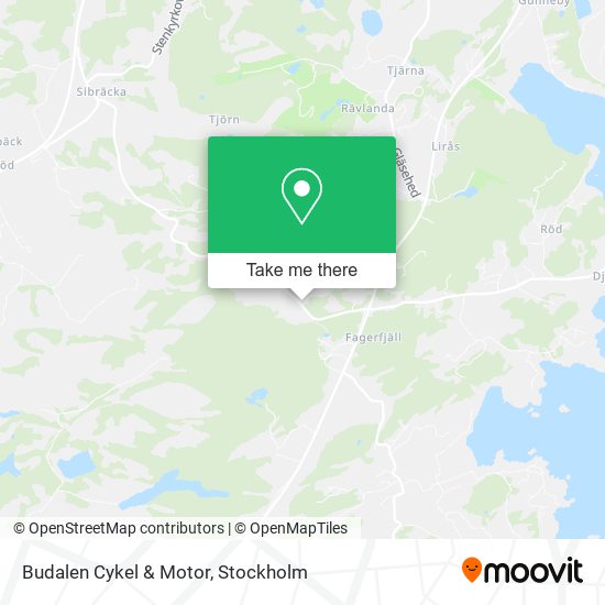 Budalen Cykel & Motor map