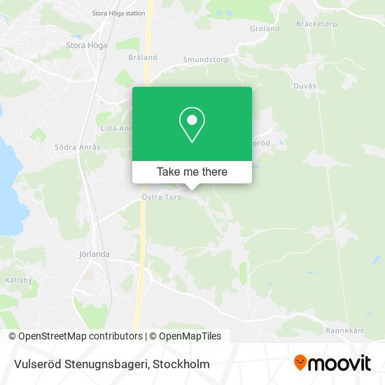 Vulseröd Stenugnsbageri map