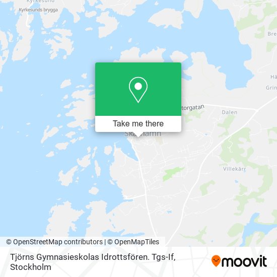 Tjörns Gymnasieskolas Idrottsfören. Tgs-If map