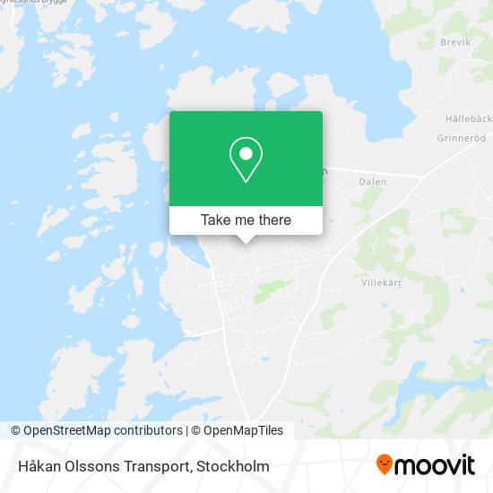 Håkan Olssons Transport map