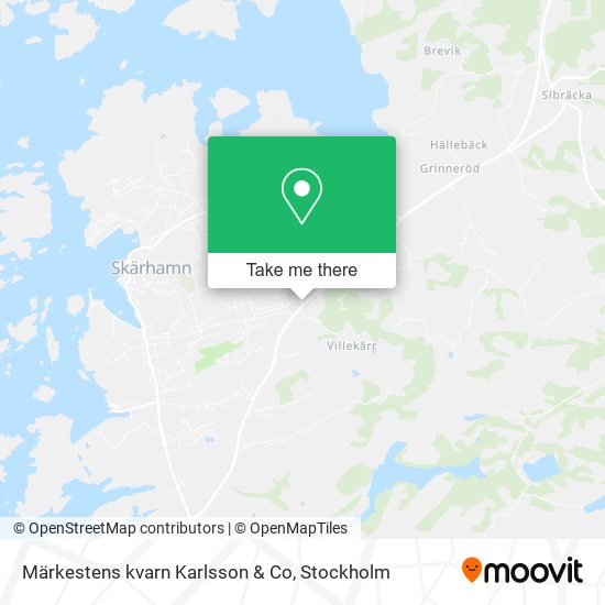 Märkestens kvarn Karlsson & Co map