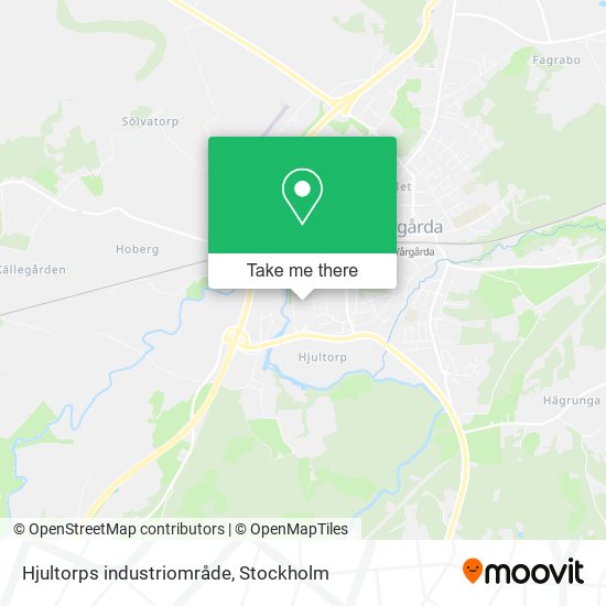 Hjultorps industriområde map