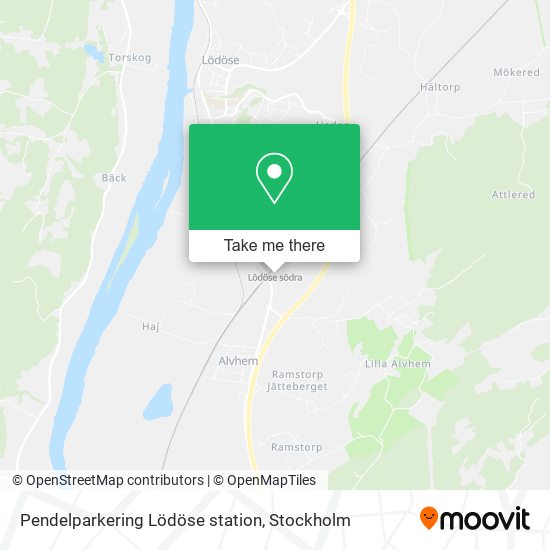 Pendelparkering Lödöse station map
