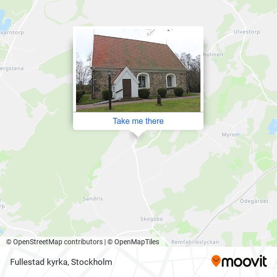 Fullestad kyrka map