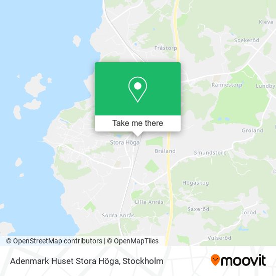 Adenmark Huset Stora Höga map