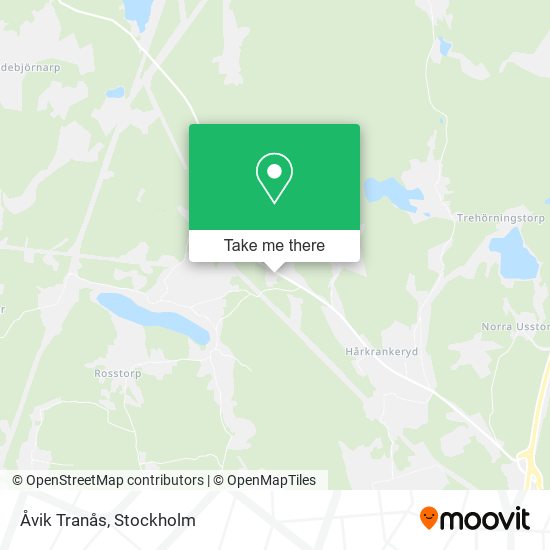 Åvik Tranås map