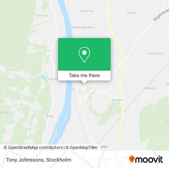 Tony Johnssons map