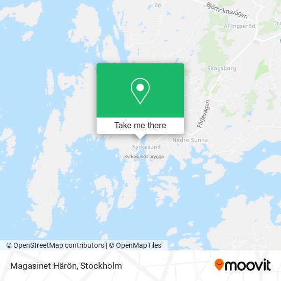 Magasinet Härön map