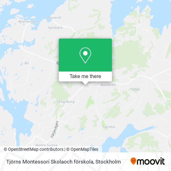 Tjörns Montessori Skolaoch förskola map