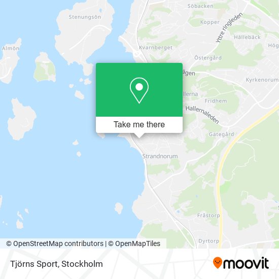 Tjörns Sport map