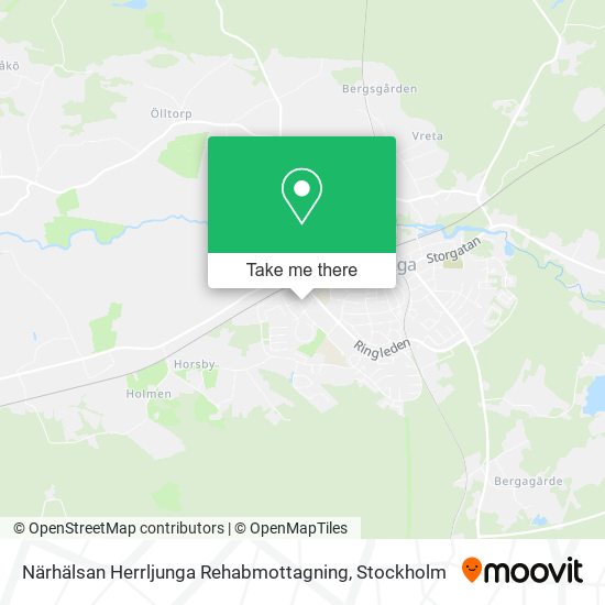 Närhälsan Herrljunga Rehabmottagning map