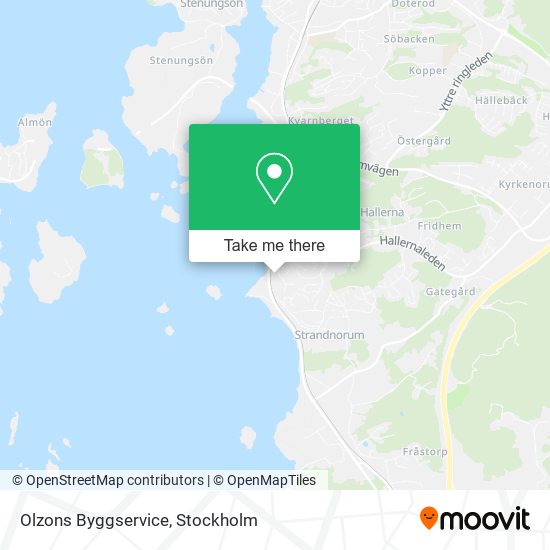 Olzons Byggservice map