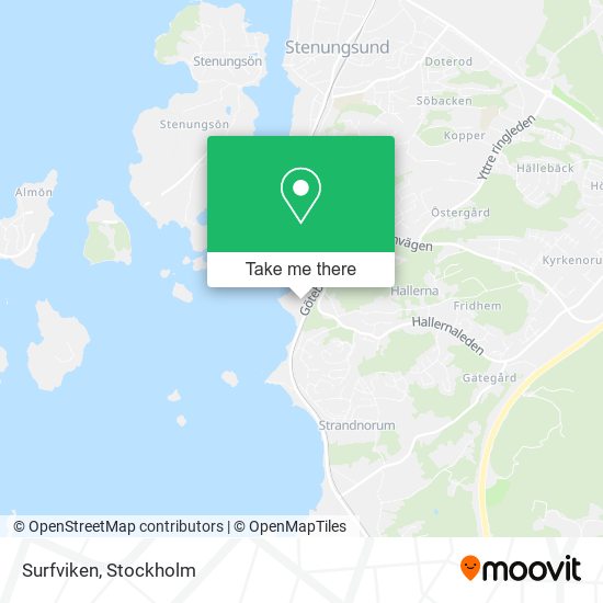 Surfviken map