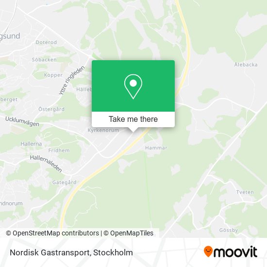 Nordisk Gastransport map