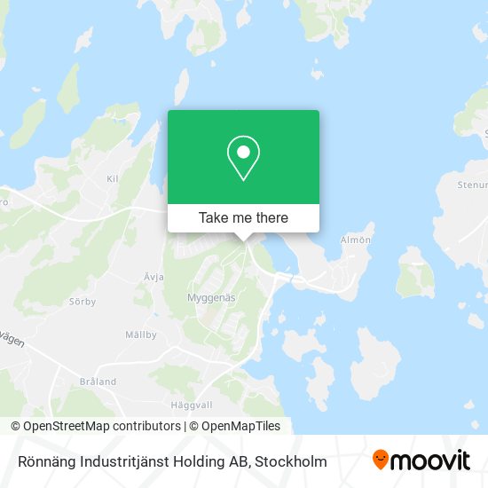 Rönnäng Industritjänst Holding AB map