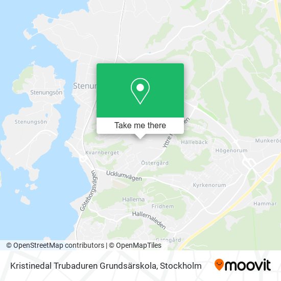 Kristinedal Trubaduren Grundsärskola map