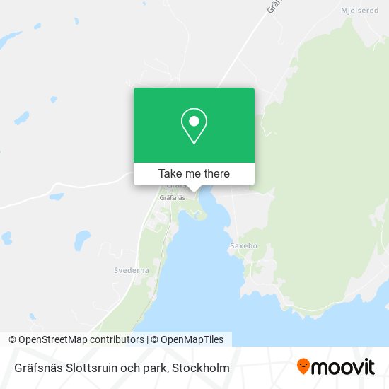 Gräfsnäs Slottsruin och park map