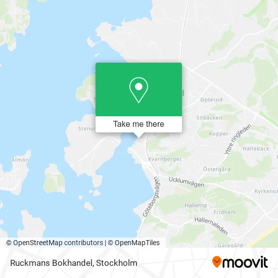 Ruckmans Bokhandel map