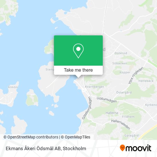 Ekmans Åkeri Ödsmål AB map