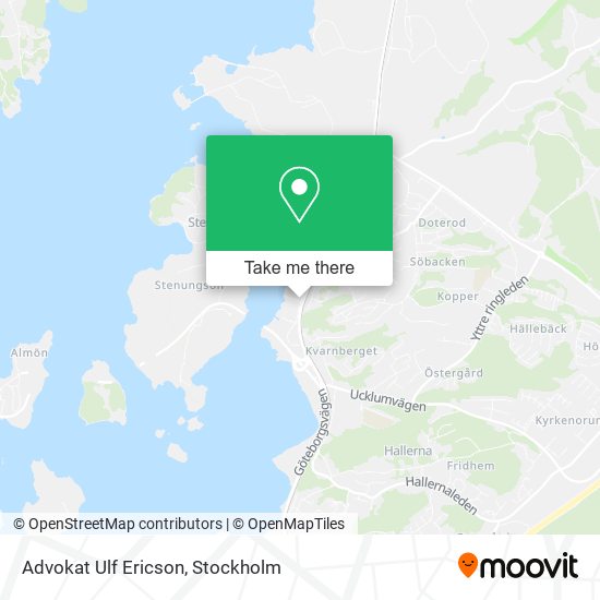 Advokat Ulf Ericson map