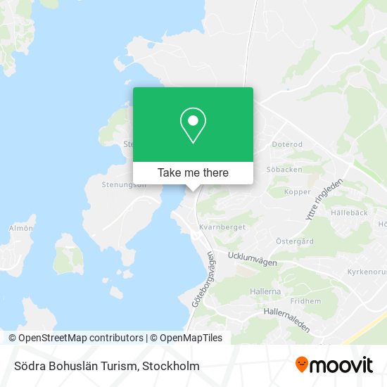 Södra Bohuslän Turism map