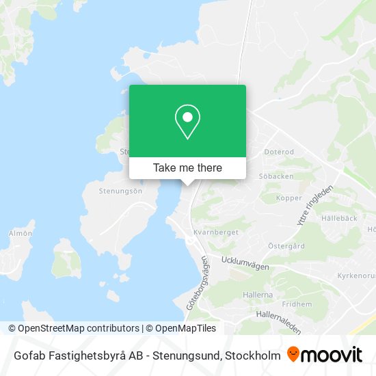 Gofab Fastighetsbyrå AB - Stenungsund map