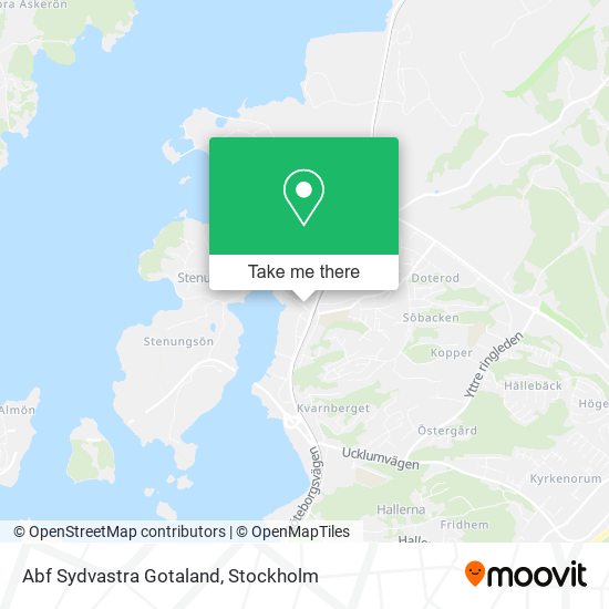 Abf Sydvastra Gotaland map