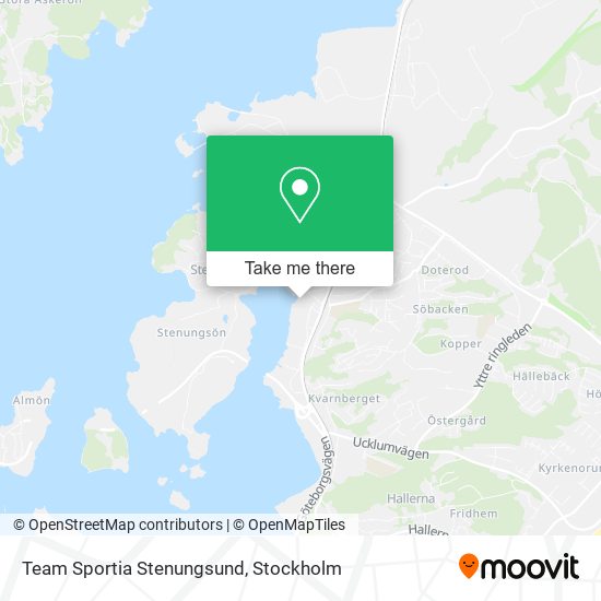 Team Sportia Stenungsund map