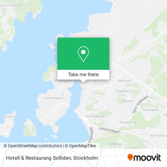 Hotell & Restaurang Solliden map