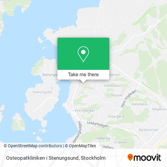 Osteopatkliniken i Stenungsund map