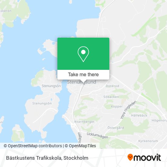 Bästkustens Trafikskola map