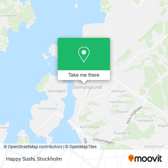 Happy Sushi map