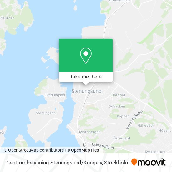 Centrumbelysning Stenungsund / Kungälv map