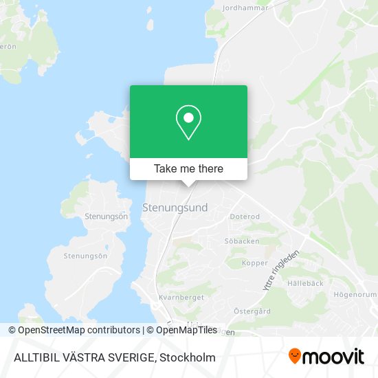 ALLTIBIL VÄSTRA SVERIGE map