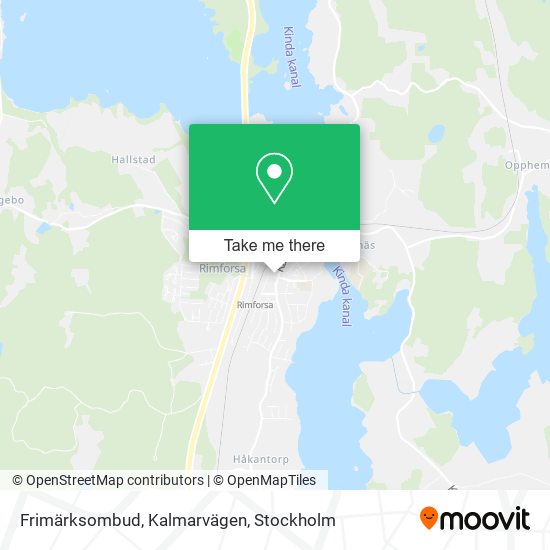 Frimärksombud, Kalmarvägen map