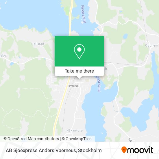 AB Sjöexpress Anders Vaerneus map