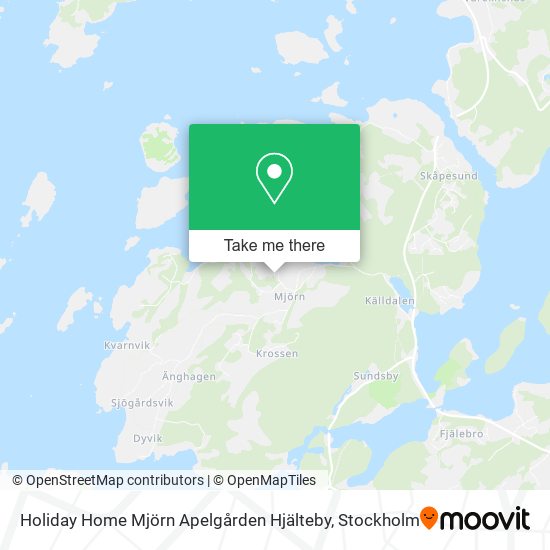 Holiday Home Mjörn Apelgården Hjälteby map