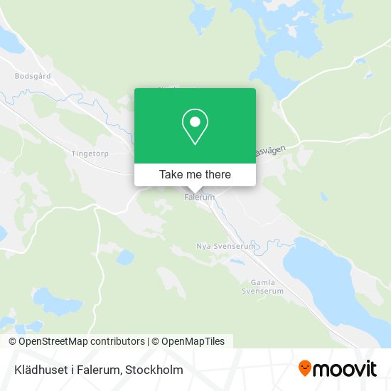 Klädhuset i Falerum map