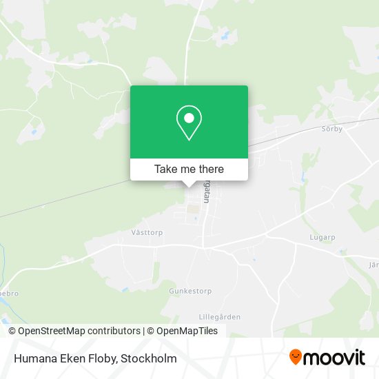 Humana Eken Floby map