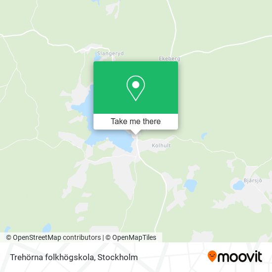 Trehörna folkhögskola map