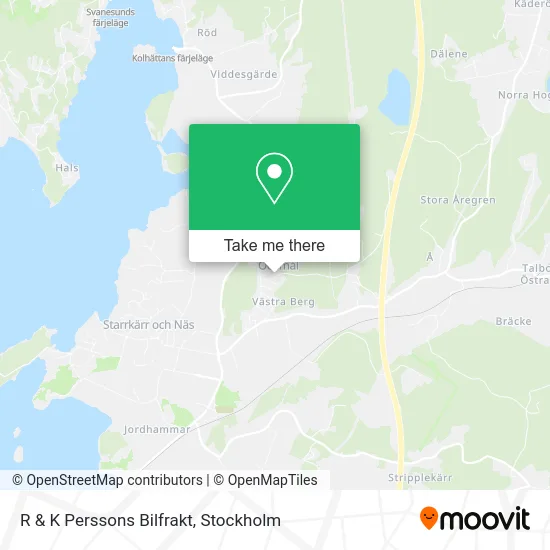 R & K Perssons Bilfrakt map