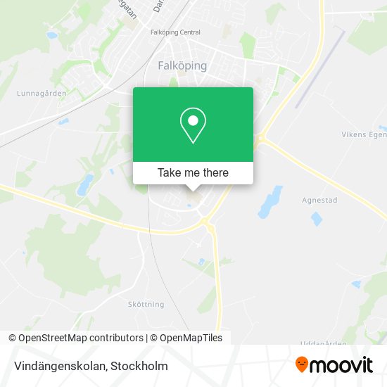 Vindängenskolan map