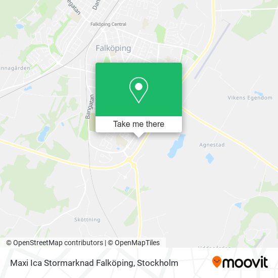 Maxi Ica Stormarknad Falköping map