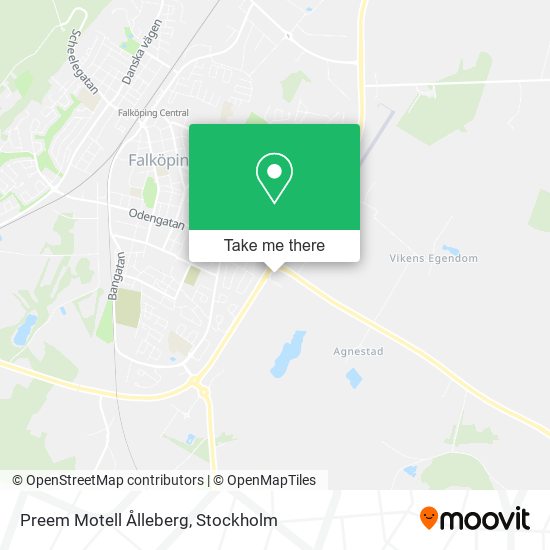 Preem Motell Ålleberg map