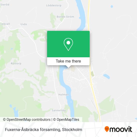 Fuxerna-Åsbräcka församling map