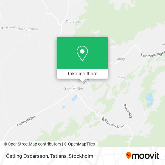Östling Oscarsson, Tatiana map
