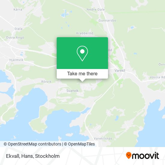 Ekvall, Hans map